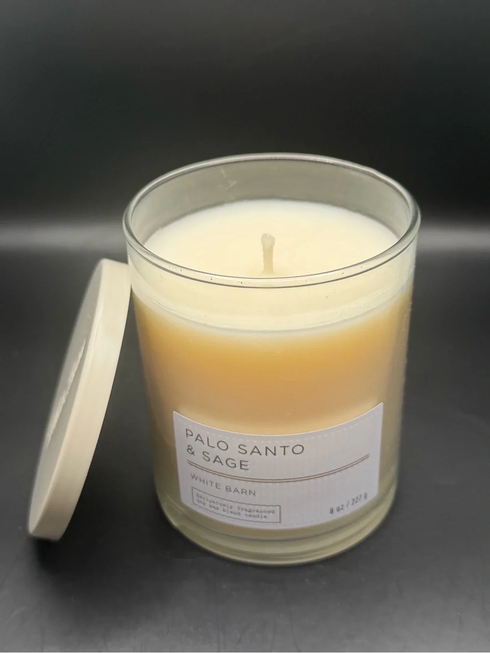 White Barn scented jar